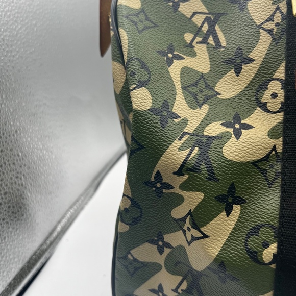 Louis Vuitton Takashi Murakami Camouflage Speedy 35 Keepall SELLING SUNSET SHOW - Picture 13 of 16